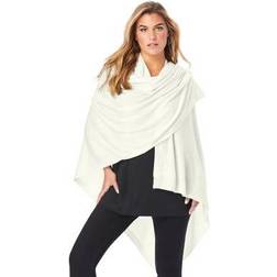 Women's Oversized Shawl by Accessories For All in Ivory