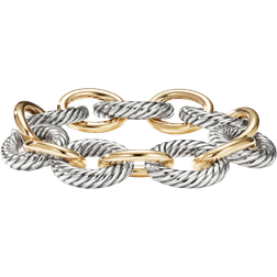 David Yurman Oval Link Chain Bracelet - Silver/Gold
