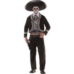 Underwraps Costumes Day of the Dead Costume for Men Plus Size