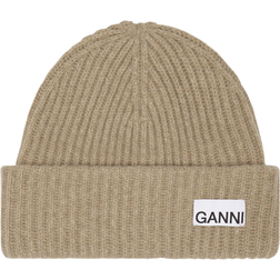 Ganni Rib Knit Beanie - Starfish