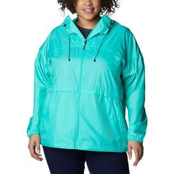 Columbia Women's Alpine Chill Windbreaker Plus Size Jacket - Electric Turquoise