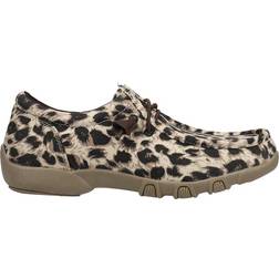 Roper Ladies Chillin Leopard Shoes Tan