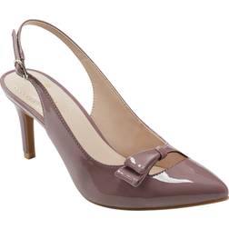 Bandolino Gelli Dark Mauve Patent High Heels Gray