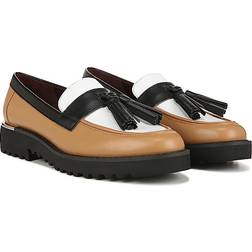 Franco Sarto Damen Carolynn Loafer mit Lug Sole und Quastendetail, Braun Colorblock Multi