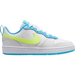 Nike Court Borough Low 2 GS - Summit White/Baltic Blue/Volt