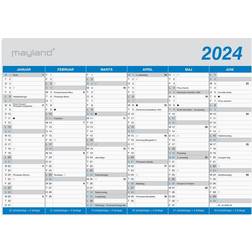 Mayland 2024 Kontorkalender Klassisk A5