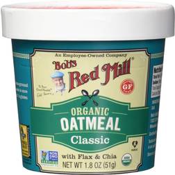 Bob’s Red Mill organic oatmeal cup, classic with flax