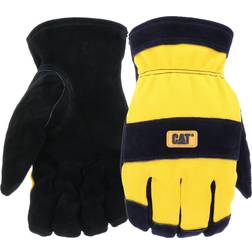 Cat Men's Indoor/Outdoor Palm Work Gloves Black/Yellow pair