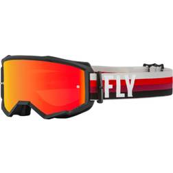 Fly Racing Zone Motocross Goggles, black-red, black-red