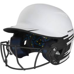 Rawlings Mach Ice Senior Softball Helmet with Face Mask White/Black