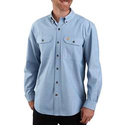 Carhartt Men's Original Fit Long Sleeve Shirt, Blue Chambray