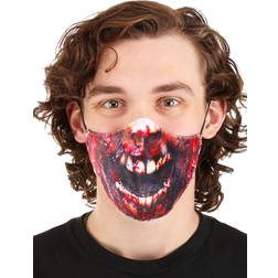 Zombie Sublimated Face Mask for Adults Black/Red