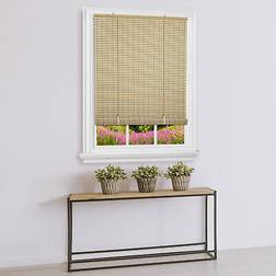 Achim Veranda Vinyl Roll-Up Blind, Desert/Almond