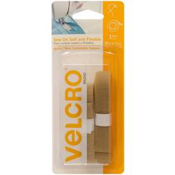 Velcro BeigeR Brand SewOn Soft & Flexible Tape 5/8"X30"