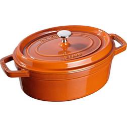 Staub Cast Iron Oval Cocotte Dutch Oven 5.75-quart serves