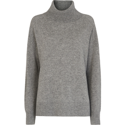 Whistles Cashmere Roll Neck Jumper - Grey