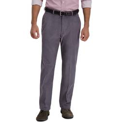 Haggar Men's Classic-Fit Stretch Corduroy Pants Charcoal Charcoal