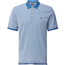 Jack & Jones Bluwin Plain Spread Collar Polo - Light Blue