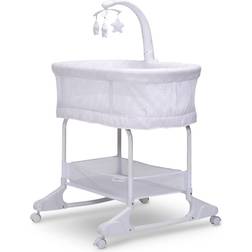 Delta Children SleepCool Rocking Bassinet with Airflow Mesh 29x35"