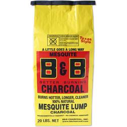 B&B & charcoal 00054 all-natural mesquite lump charcoal, 20lbs