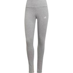 Adidas Women's Loungewear Essentials High-Waisted Logo Leggings, Grey Heather/White