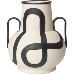 Ferm Living Trace Off-white Vase 14.8"