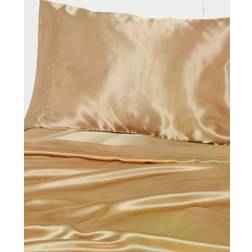 Beatrice Home Fashions Luxurious Satin Bed Sheet Gold (274.3x259.1)