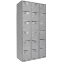 Tennsco 72 Gray Storage Locker BS6-121812-C Grey Quill Grey