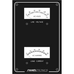 PANELTRONICS 9982304B Standard Panel AC Meter 0-150 AC Voltmeter & 0-50Amp Ammeter