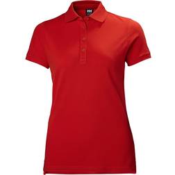 Helly Hansen Women's Crew Pique Cotton Polo Shirt Red