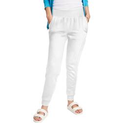 Hanes EcoSmart Women's Fleece Joggers, 29" White