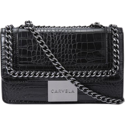 Carvela Bailey Quilted Chain Shoulder Bag - Black