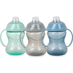 Nuby 3pk Clik-It Handle Cup Neutral 8oz