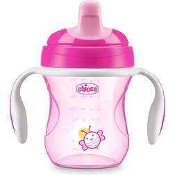 Chicco Semi-soft Spout Trainer Cup 7oz 6m Pink