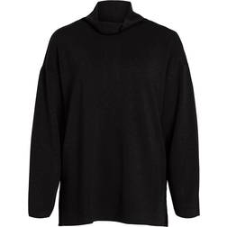 Vila Sweatshirt 14088385 Schwarz Relaxed Fit