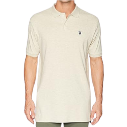 U.S. Polo Assn. Interlock Polo Shirt - Oatmeal Heather