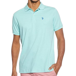 U.S. Polo Assn. Interlock Polo Shirt - Jade Green Heather