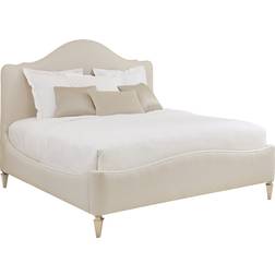 A Night In Paris French Country Beige Upholstered Bed