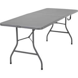 Cosco 6 ft. Fold-in-Half Banquet Table w/Handle, Gray