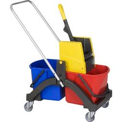 Vermop Aquva 2x17L Wet Mop Trolley