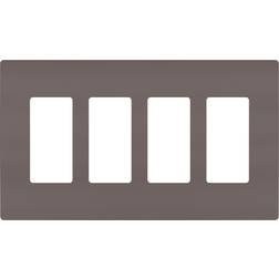 Legrand Rwp264 Radiant 4-Gang Light Switch Outlet Cover Plate Brown