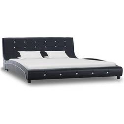 vidaXL Bed with Memory Foam Mattress 69.5cm Bettrahmen 160x200cm