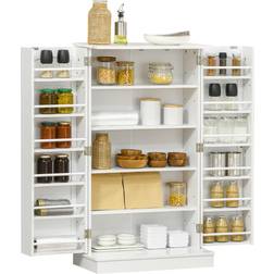 Homcom 41" Kitchen Pantry, Modern Storage Cabinet
