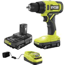 Ryobi one 18v cordless 1/2” drill/driver kit pcl206k2