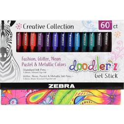 Zebra Creative Collection Doodler'z Gel Stick 1.0mm 60-pack