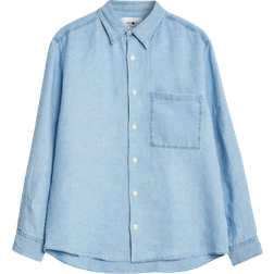 Care of Carl Men's Quinn Linen Shirt - Light Indigo