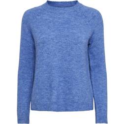 Pieces Juliana Knitted Pullover - Granada Sky