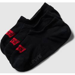 Levi's Mens Pack High Rise Batwing Logo Sock in Black Fabric 9-11