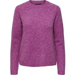 Pieces Juliana Knitted Pullover - Radiant Orchid