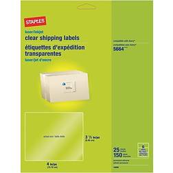 Staples Laser/Inkjet Shipping Labels, 3 1/3"